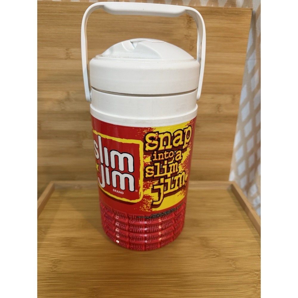 VINTAGE SLIM JIM PROMOTIONAL HALF GALLON IGLOO COOLER-new without‎ tags-PERFECT